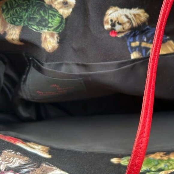 NWOT My Destiny Dog Print Mini Tote Bag Tie Closure One-of-a-Kind Unique - Picture 8 of 9